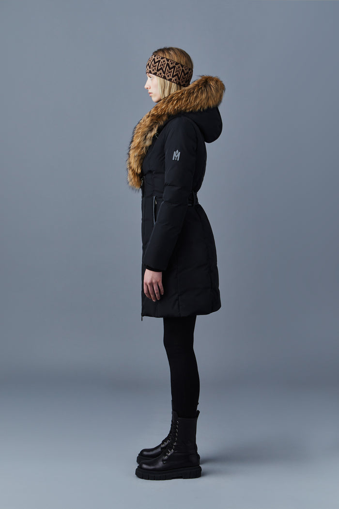 Mackage Kay Down Coat with Natural Fur Signature Mackage Collar