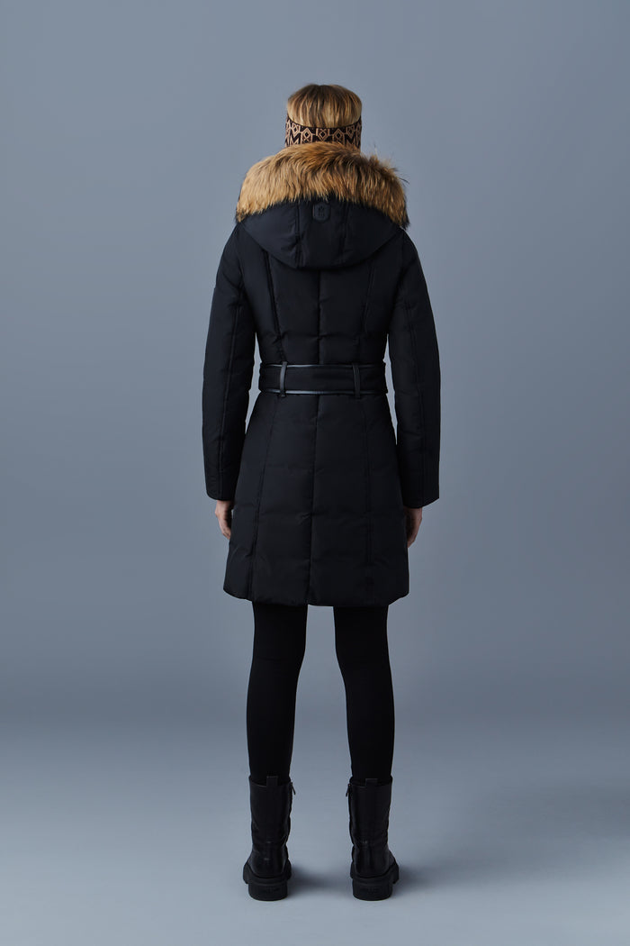 Mackage Kay Down Coat with Natural Fur Signature Mackage Collar