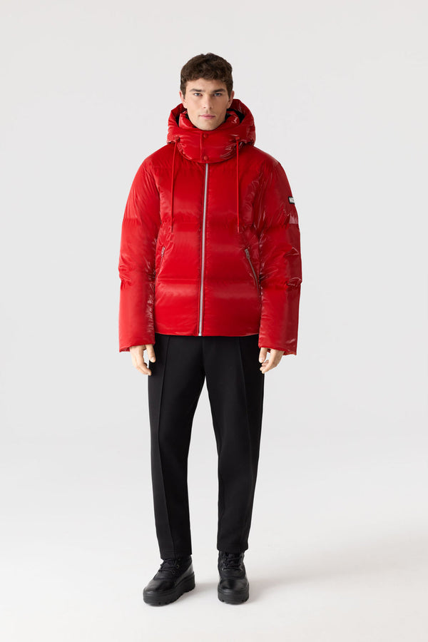 MACKAGE KENT-GLO High-Gloss Hooded Down Jacket