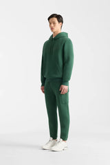 KOLTON-ZZ Double-Face Jersey Logo Hoodie