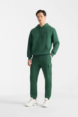 KOLTON-ZZ Double-Face Jersey Logo Hoodie