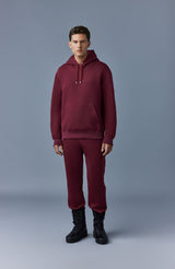 Mackage Krys Garnet Unisex Hoodie with Velvet Embroidery