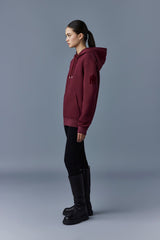 Mackage Krys Garnet Unisex Hoodie with Velvet Embroidery