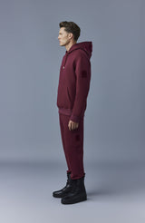 Mackage Krys Garnet Unisex Hoodie with Velvet Embroidery