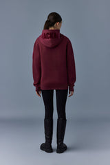 Mackage Krys Garnet Unisex Hoodie with Velvet Embroidery
