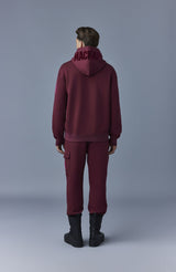 Mackage Krys Garnet Unisex Hoodie with Velvet Embroidery