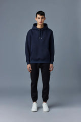 Mackage Krys Navy Unisex Hoodie with Velvet Embroidery