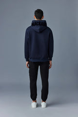 Mackage Krys Navy Unisex Hoodie with Velvet Embroidery