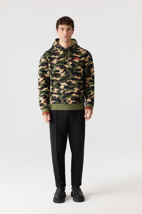 Mackage KRYSTIAN-CAMO Double-Face Jersey Hoodie with Camo Print