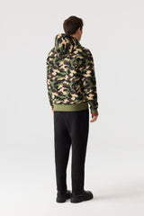 Mackage KRYSTIAN-CAMO Double-Face Jersey Hoodie with Camo Print