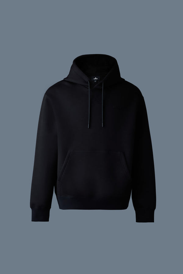 Mackage Krystian Double-Face Jersey Hoodie- Black