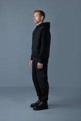 Mackage Krystian Double-Face Jersey Hoodie- Black