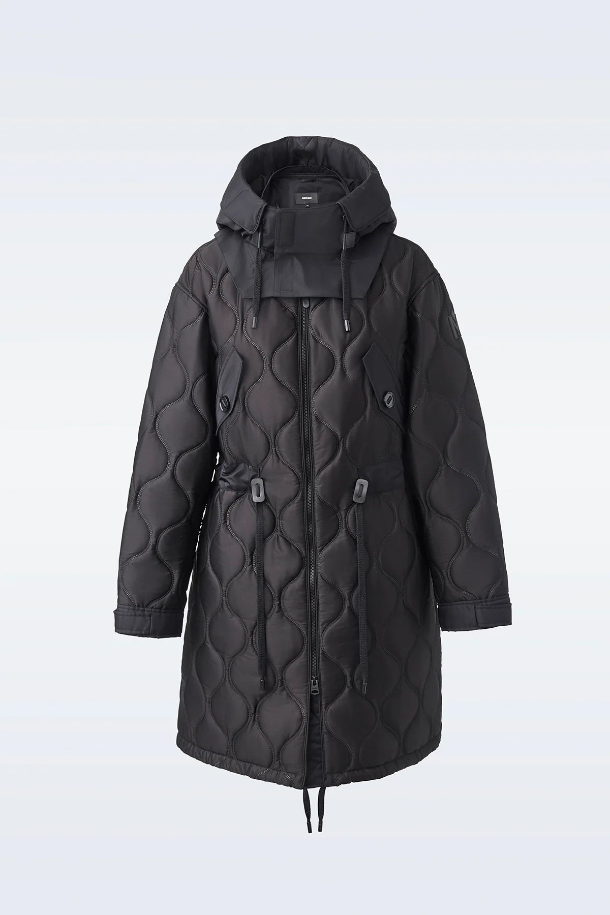 Mackage Kula Black Heritage Quilted Long Coat – Faded Soul