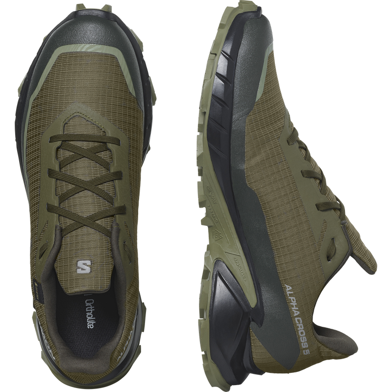 Salomon Men's Alphacross 5 Gore Tex in Olive night