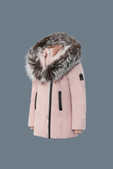 Mackage Leelee Down Coat with Removable Silver Fox Signature Mackage Collar for Kids (8-14 Years)