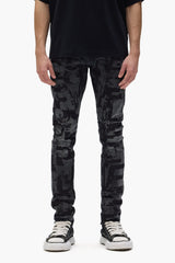 Purple P001 Grunge Print