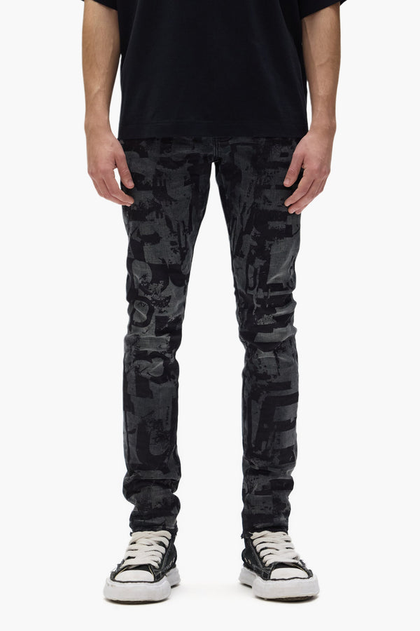 Purple P001 Grunge Print