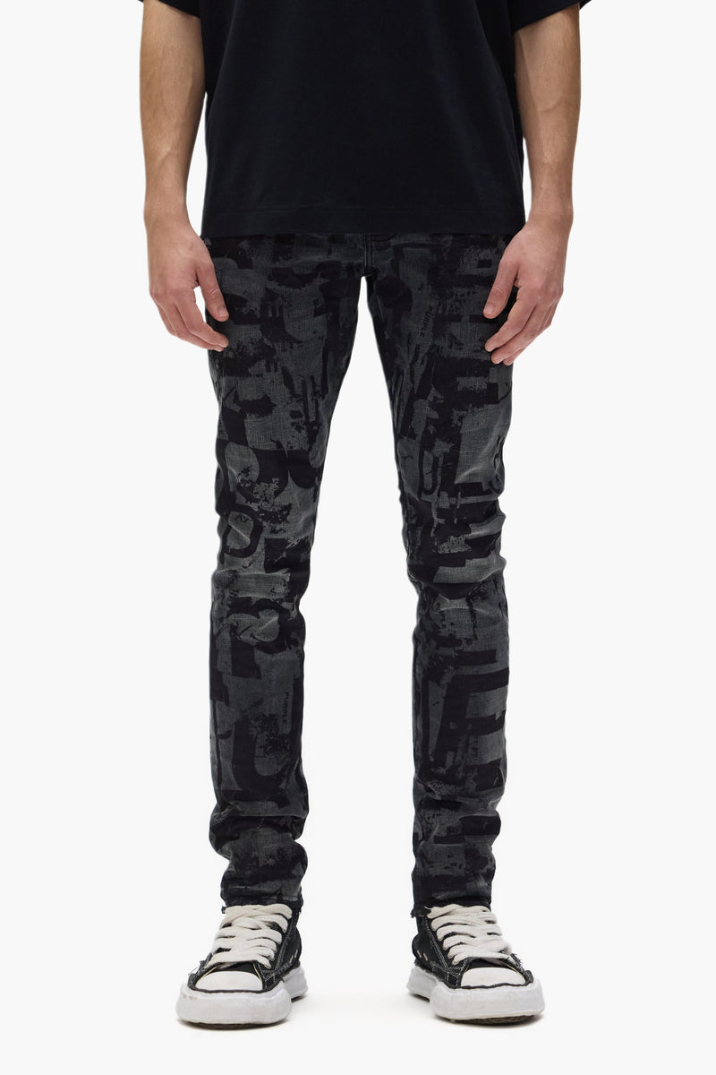 Purple P001 Grunge Print