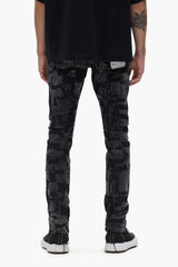 Purple P001 Grunge Print