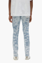 Purple P001 Grunge Print