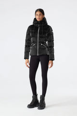 MADALYN-GLO High-Gloss Down Jacket With Removable Hood