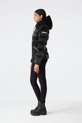 MADALYN-GLO High-Gloss Down Jacket With Removable Hood