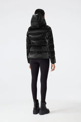 MADALYN-GLO High-Gloss Down Jacket With Removable Hood