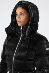 MADALYN-GLO High-Gloss Down Jacket With Removable Hood