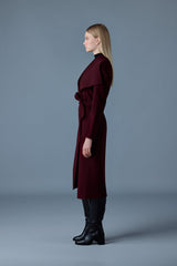 Mackage Womens Mai-CN Double-Face Wool Wrap Coat - Garnet