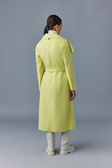 Mackage Mai Lime Double Face Wool Wrap Coat