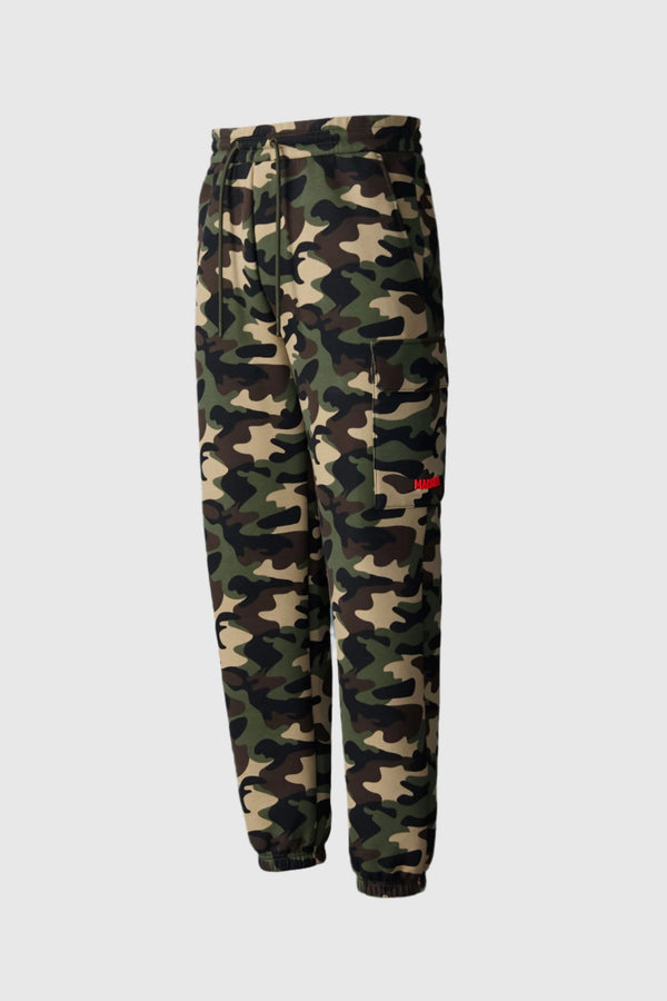 Mackage MARVIN-CAMO Mixed-Media Camo Sweatpants