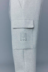 Mackage Marvin Light Grey Melange Unisex Double Face Jersey Sweatpants