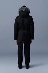 Mackage Moritz Rabbit Fur-Lined Twill Parka with Removable Silver Fox Fur Trim