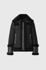 NIKOLINA mixed media jacket