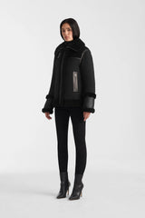 NIKOLINA mixed media jacket