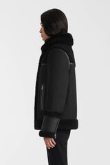 NIKOLINA mixed media jacket