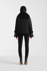 NIKOLINA mixed media jacket