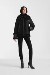 NIKOLINA mixed media jacket