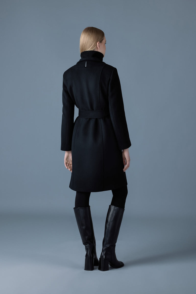 Mackage NORITA 2-in-1 double face wool coat with sash