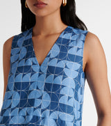 Max Mara Urlo Printed Linen Midi Dress