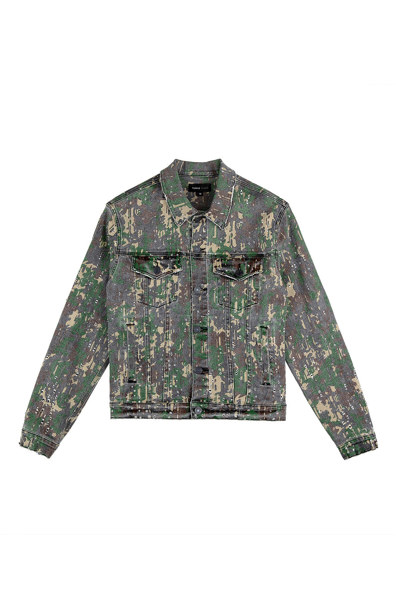 Purple Brand Militaire Buckshot Trucker Jacket