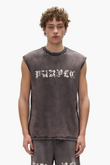 Purple Brand Worn Gothic Tank Top