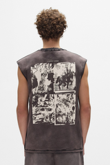 Purple Brand Worn Gothic Tank Top