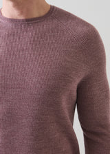 Merino Wool Ribbed Crewneck
