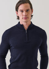 Extra-Fine Merino Quarter Zip