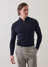Extra-Fine Merino Quarter Zip