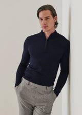 Extra-Fine Merino Quarter Zip
