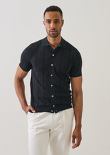 Patrick Assaraf Cotton Cashmere Knit Shirt