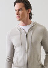 Patrick Assaraf Cotton/Cashmere Blend Full Zip Hoodie