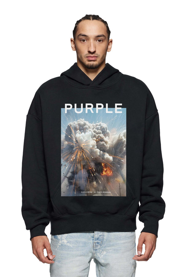 Purple Brand Fireworks Hoodie